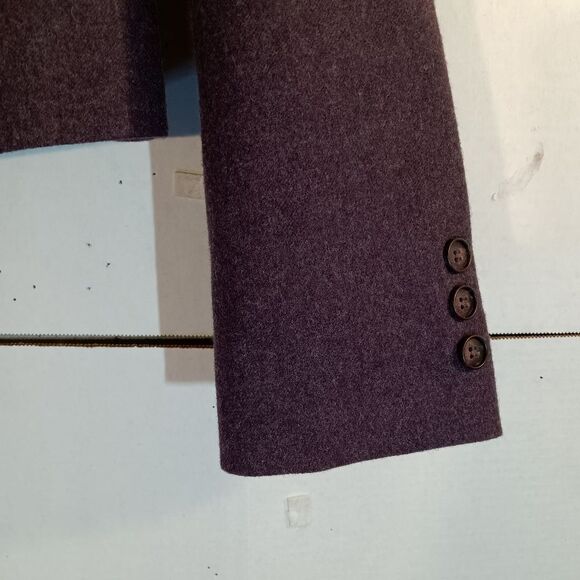 Vintage Pendleton Purple Wool Cropped Boxy Blazer 2 Piece Pant Suit Sz 8 - Picture 7 of 12